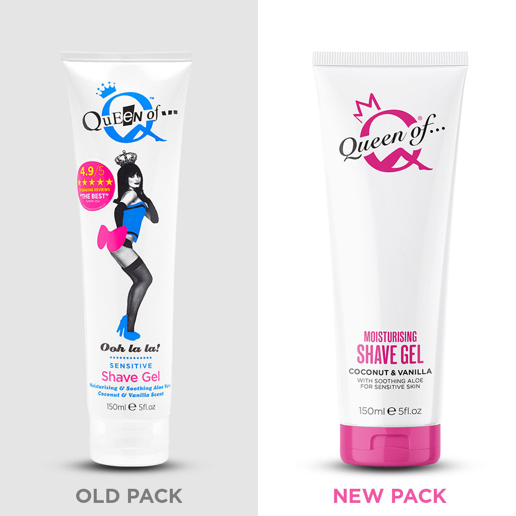 Queen Of... Shave Gel old pack and new pack