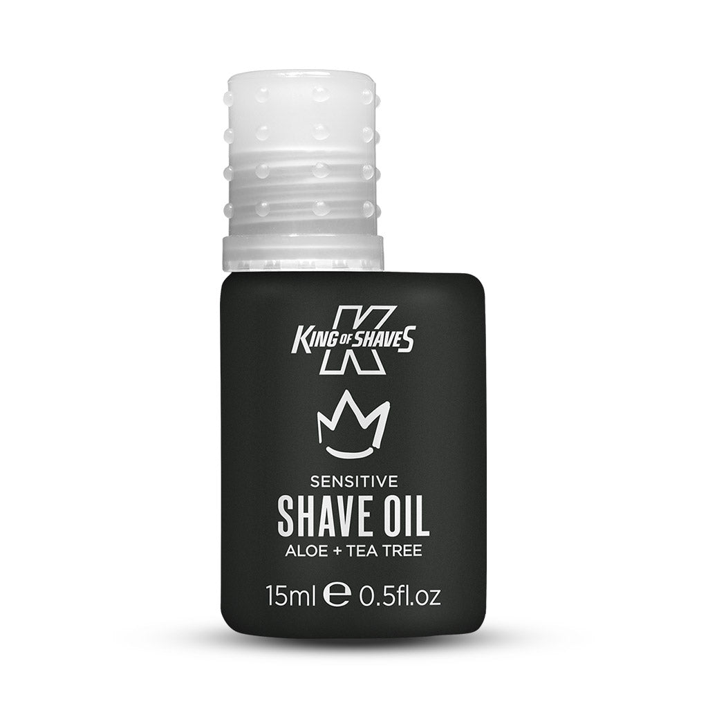 King of Shaves Sensitive Shave Oil (15ml) 100% Natural Bottle