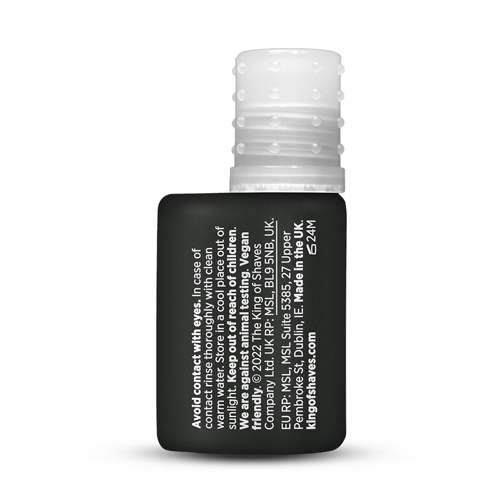 King of Shaves Sensitive Shave Oil (15ml) 100% Natural Bottle Rear