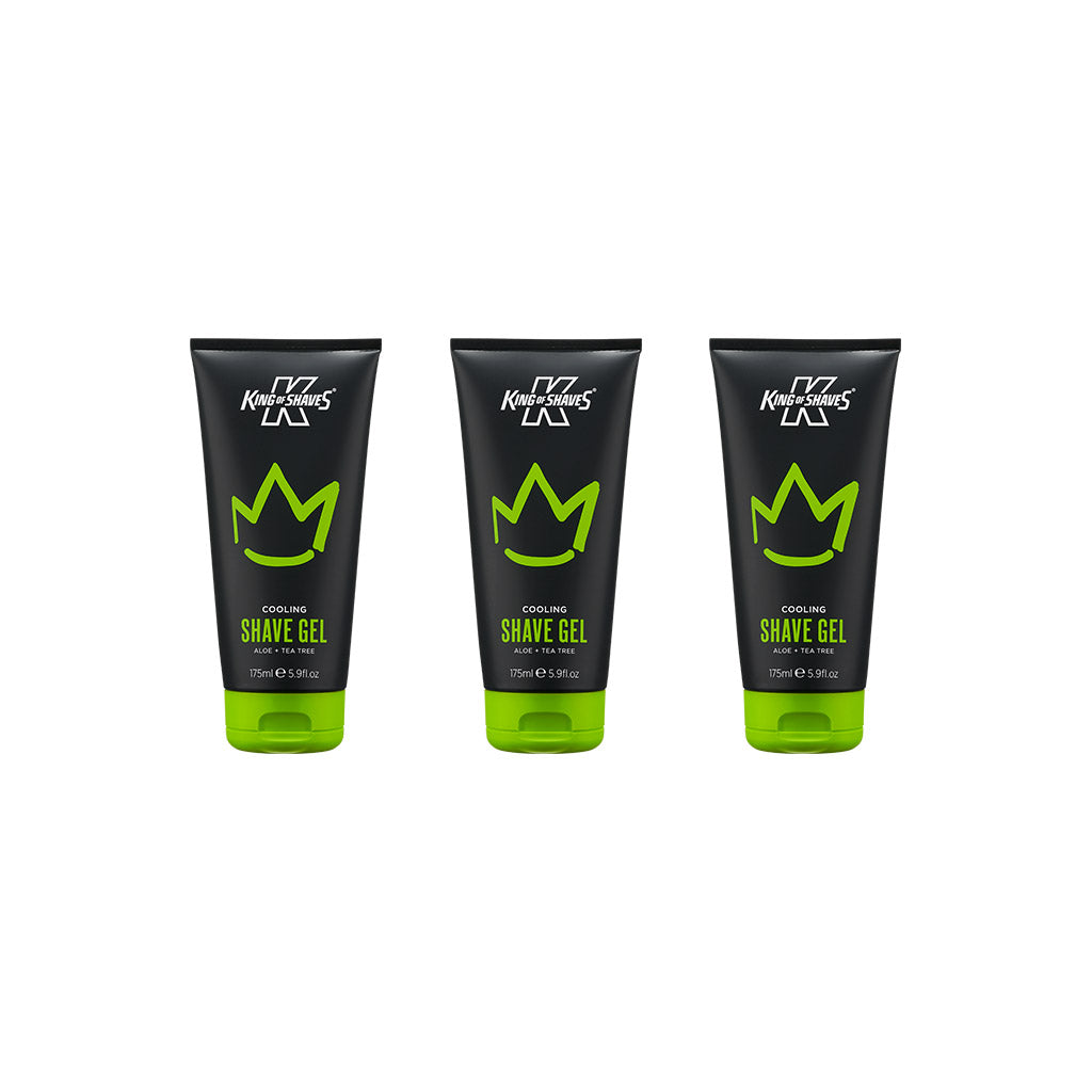 King of Shaves Cooling Shave Gel (175ml) x 3