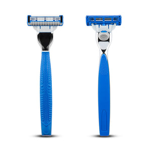 King of Shaves K3 Three Blade Razor and 1 Cartridge (front and rear)